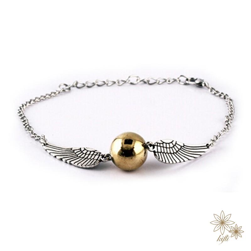 【Kifli.vn】Vòng Tay Nhiều Màu Sắc Hình Đôi Cánh Harry Potter Snitch