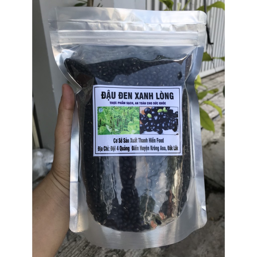 Đậu đen xanh lòng , hữu cơ, loại hạt nhỏ, Đậu quê ( 1kg-500g)