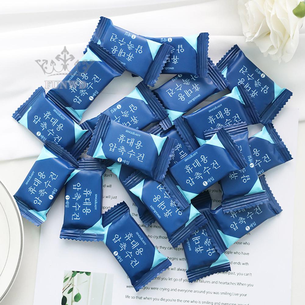 Set 20 Khăn Tắm Cotton Dạng Nén Lớn Tiện Dụng