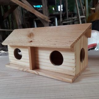 Tổ chim gỗ, tổ chim trang trí, tổ chim các dòng chim nhỏ 30×13×14cm đường kính lỗ 5cm