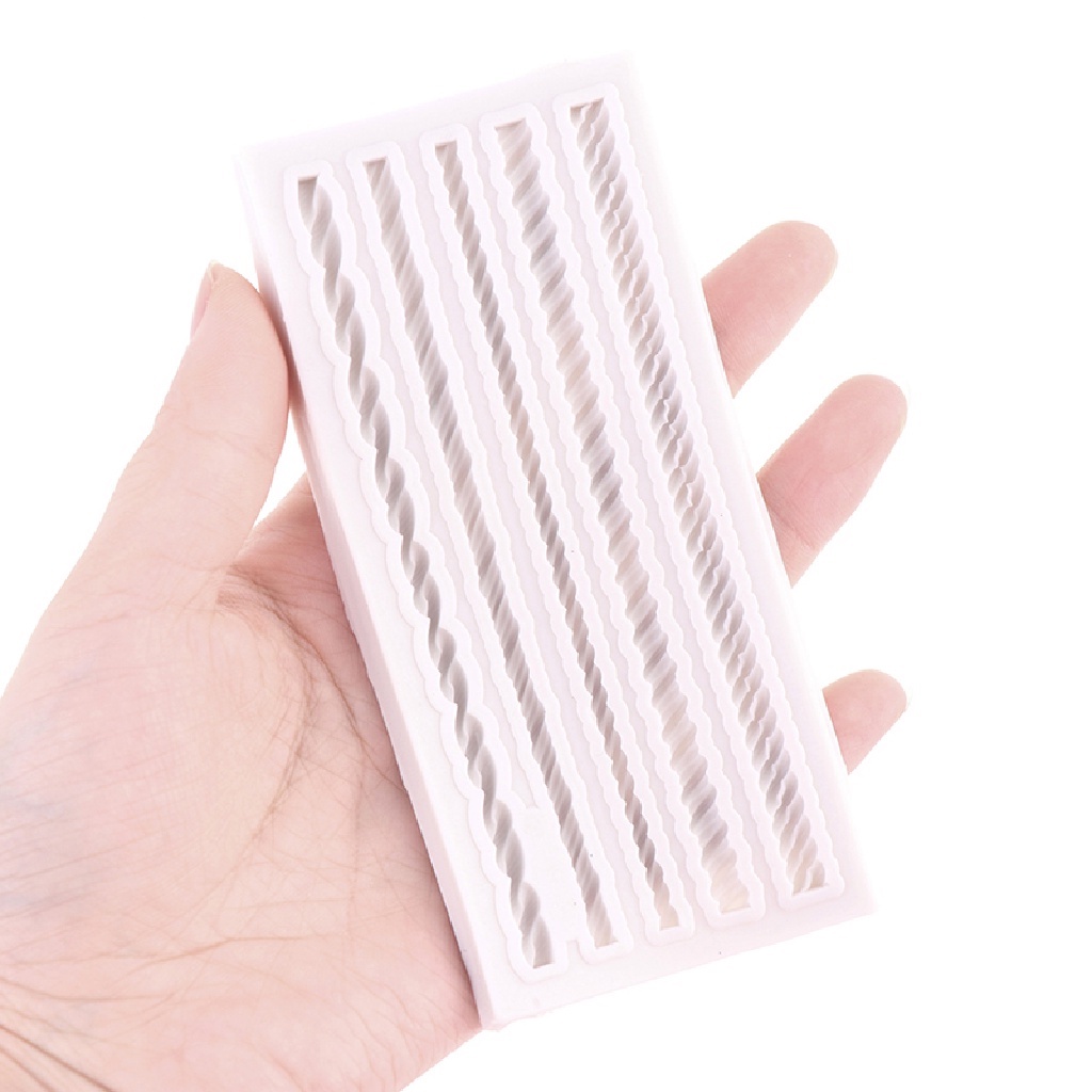 SG - Khuôn silicon hình dây thừng 4d viền bánh làm fondant kẹo đường trang trí bánh