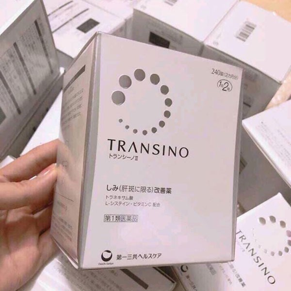 Viên tráng da ,chống nám ,chống tàn nhang Transino 240 viên Nhật Bản