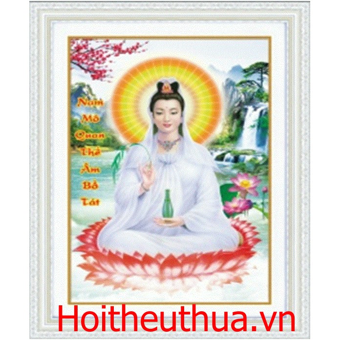 Tranh đính đá Phật Quan Âm LV352 (chưa đính)