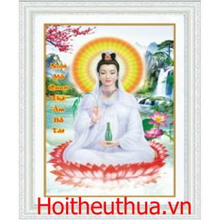 Tranh đính đá Phật Quan Âm LV352 (chưa đính)