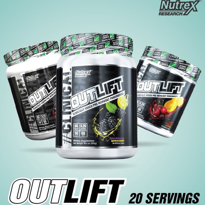Thực Phẩm Bổ Sung Tăng Sức Mạnh Nutrex Outlift 20 Lần Dùng