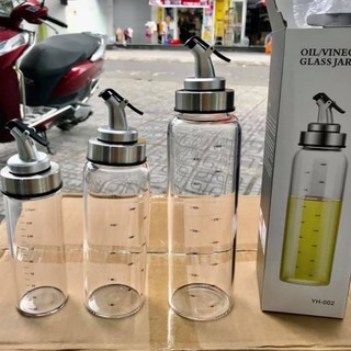 Chai Thủy tinh rót dầu tiện lợi 170ml - 300ml - 500ml đựng dầu ăn, dầu nhớt tiện lợi khi sử dụng [ RẺ VÔ ĐỊCH ]