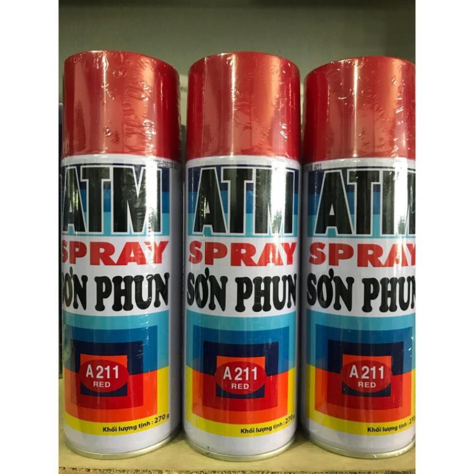 Sơn xịt ATM Spray Đủ Màu Giá sỉ (Mầu gì k có trong bảng các bạn nt hỏi mầu nhé)