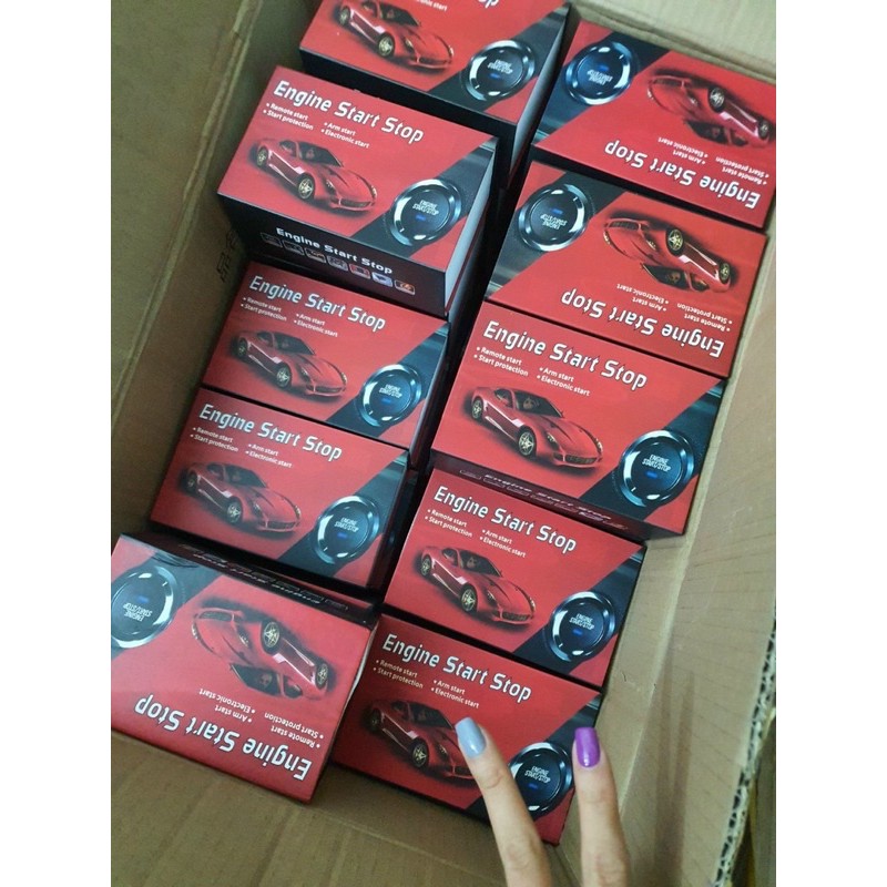 Nút đề nổ 1 chạm + đe nổ tư xa tích hơp chìa khoá zin   engine startstop