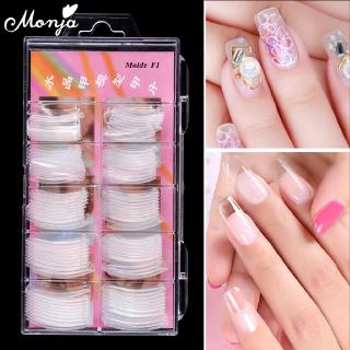 Set 100 khuôn hỗ trợ sơn móng tay nhiều kích cỡ