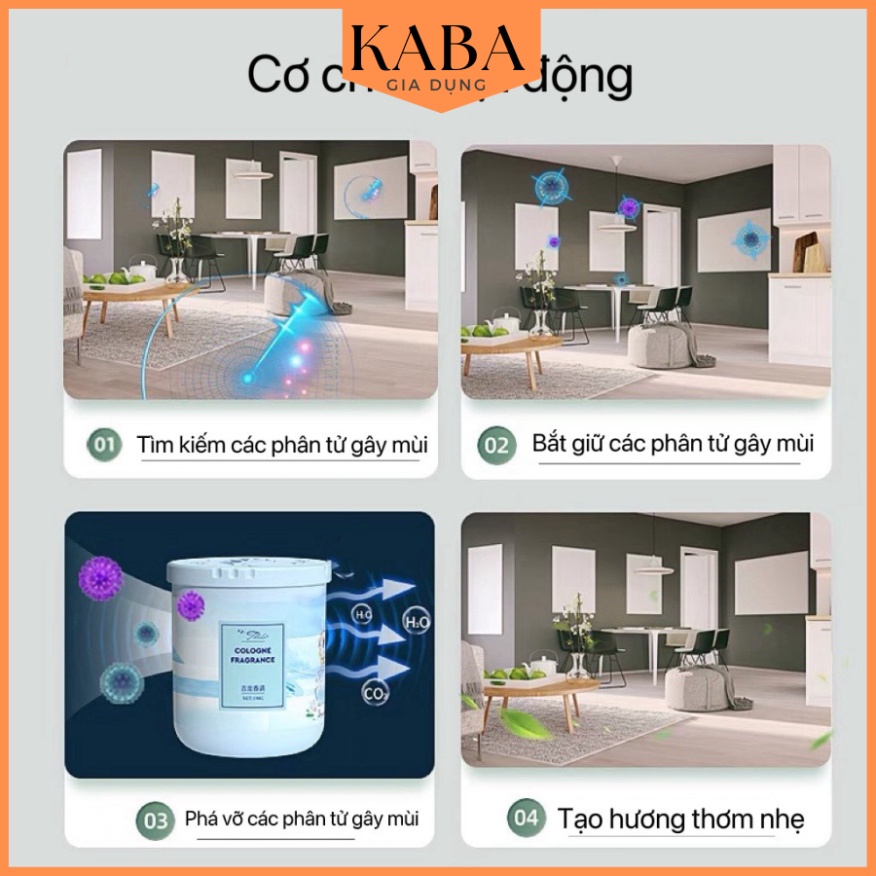 Sáp thơm phòng, sáp thơm khử mùi nhà vệ sinh, phòng ngủ, ô tô, tủ quần áo,... KABA