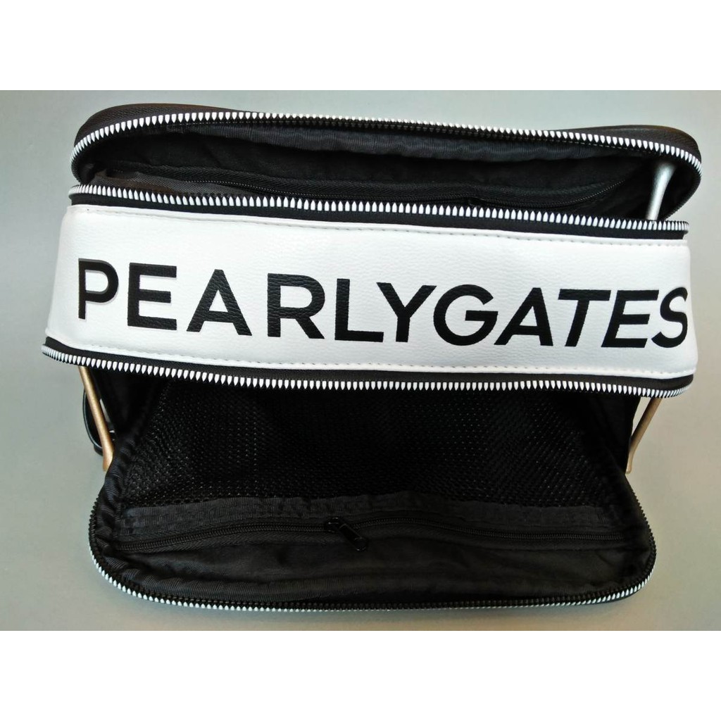 Túi Golf Da Đen Trắng Cao Cấp - Pouch Bag