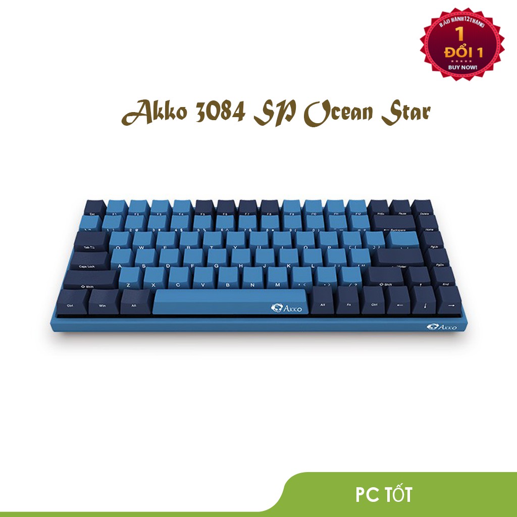 Bàn phím cơ AKKO 3084 SP Ocean Star ( Cherry Switch) - Bảo hành chính hãng 1 đổi 1