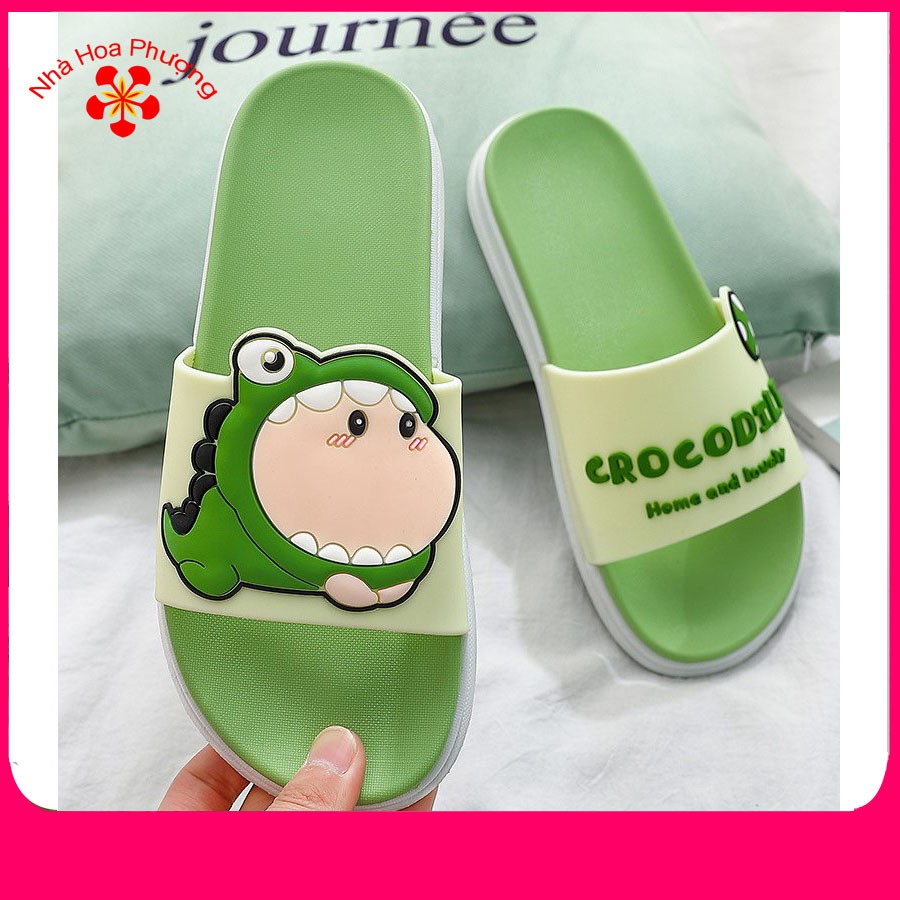 Dép Quai Ngang Cá Sấu CROCODILE Unisex Cao Su Siêu mềm Hàng cao cấp thời trang nam nữ