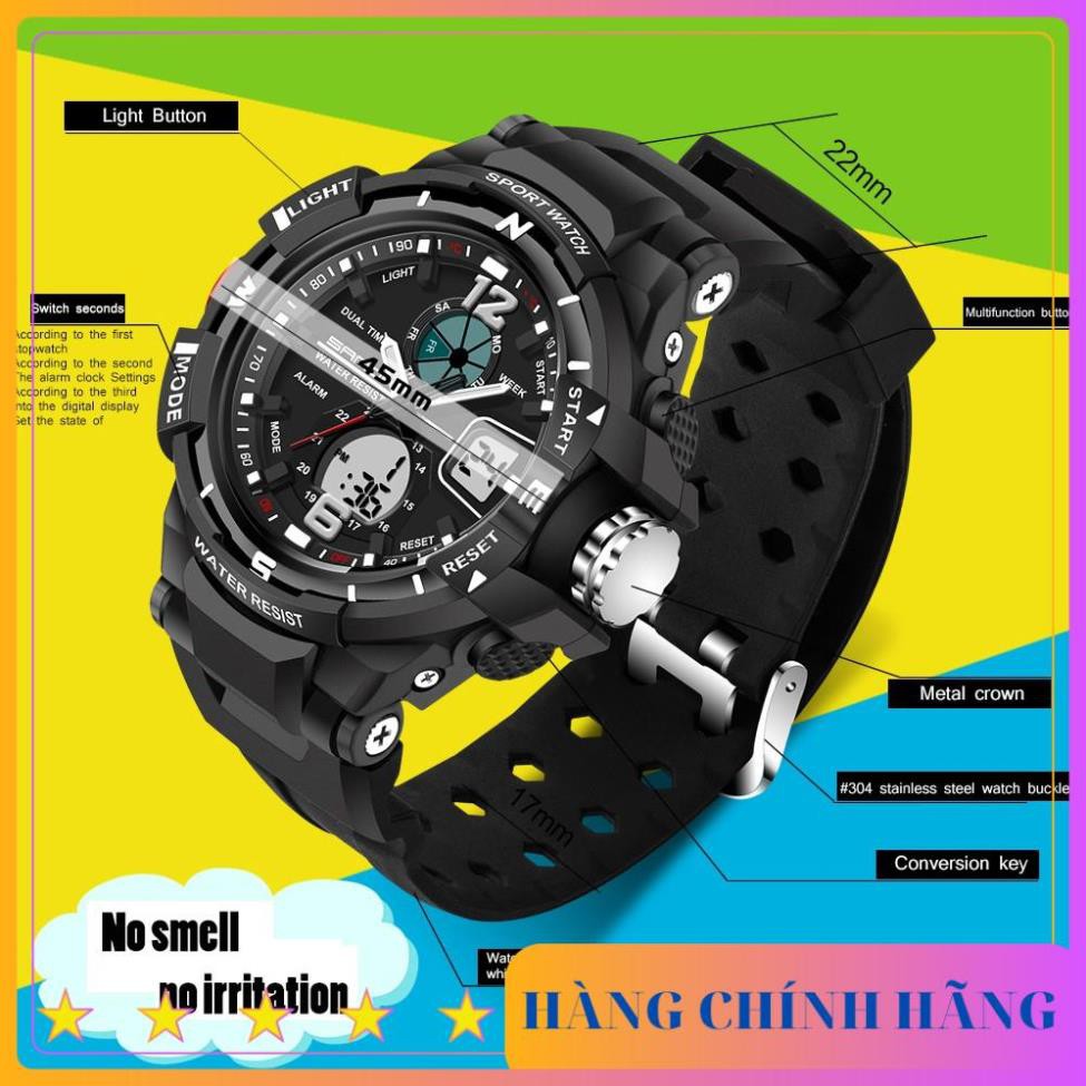 [ HÀNG CHÍNH HÃNG ] Đồng hồ thể thao nam SANDA TIGER JAPAN - Chống nước Siêu bền | BigBuy360 - bigbuy360.vn