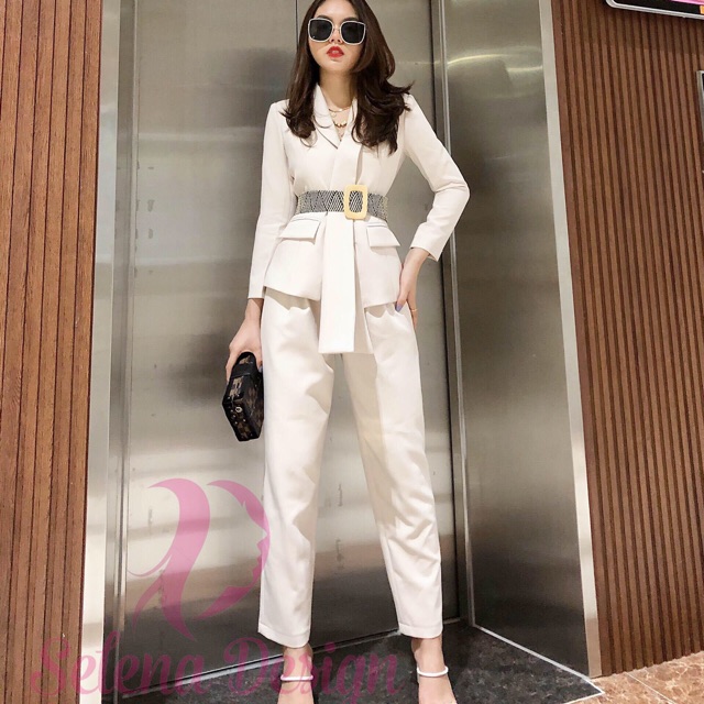 SET VEST CÔNG SỞ DÁNG QUẦN ỐNG CÔN ĐỨNG HÀNG THIẾT KẾ