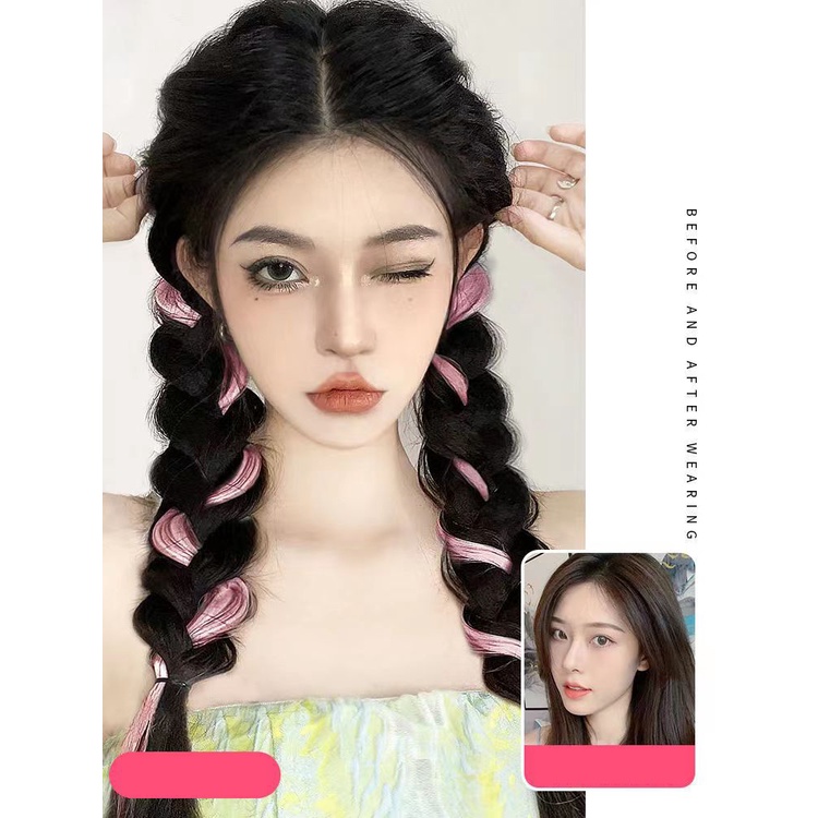 Tóc Giả Thắt Bím Dùng Tập Boxing