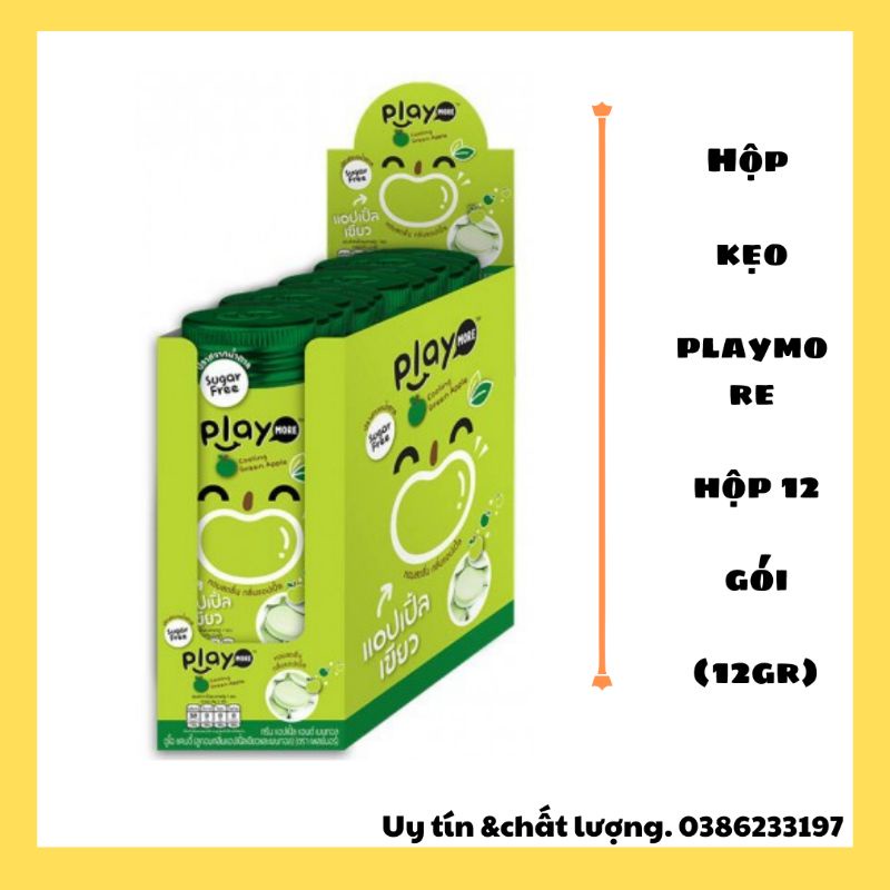 Hộp 12 gói Kẹo Playmorre gói 12g