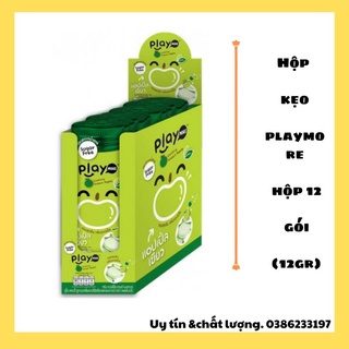 Kẹo Thái Lan _Hộp kẹo 12 gói playmorre vị táo xanh gói 12g  (date t1/2023)