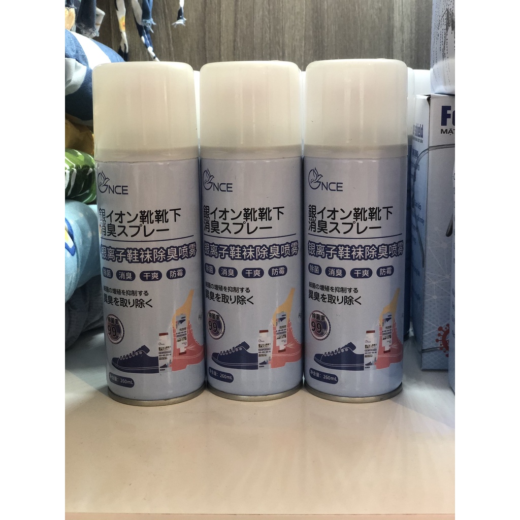 Xịt khử mùi giày dép công nghệ Nano Ag+ Nhật Bản