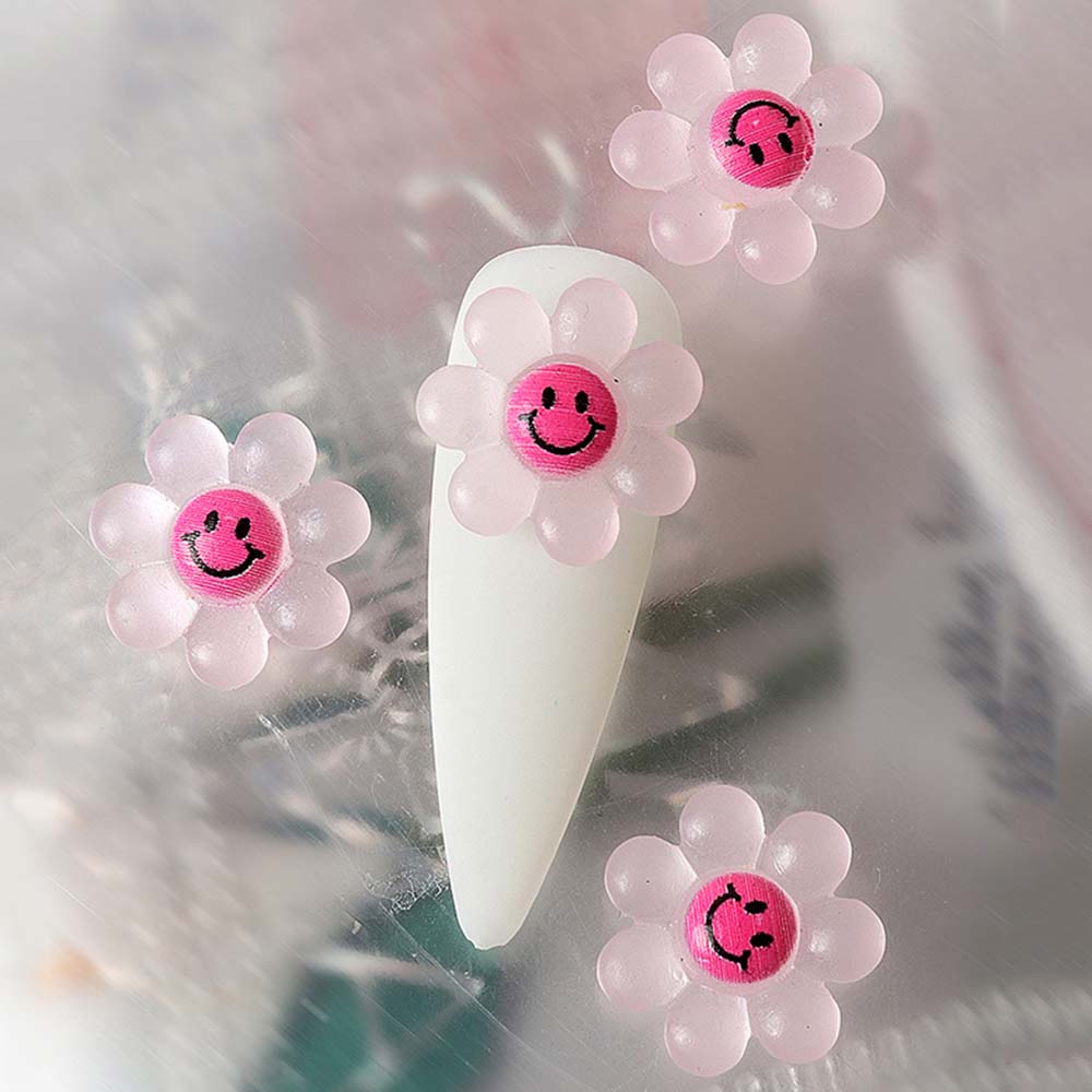 Phụ Kiện Trang Trí Móng Tay 3D Hình Hoa Hướng Dương Nhiều Màu Sắc