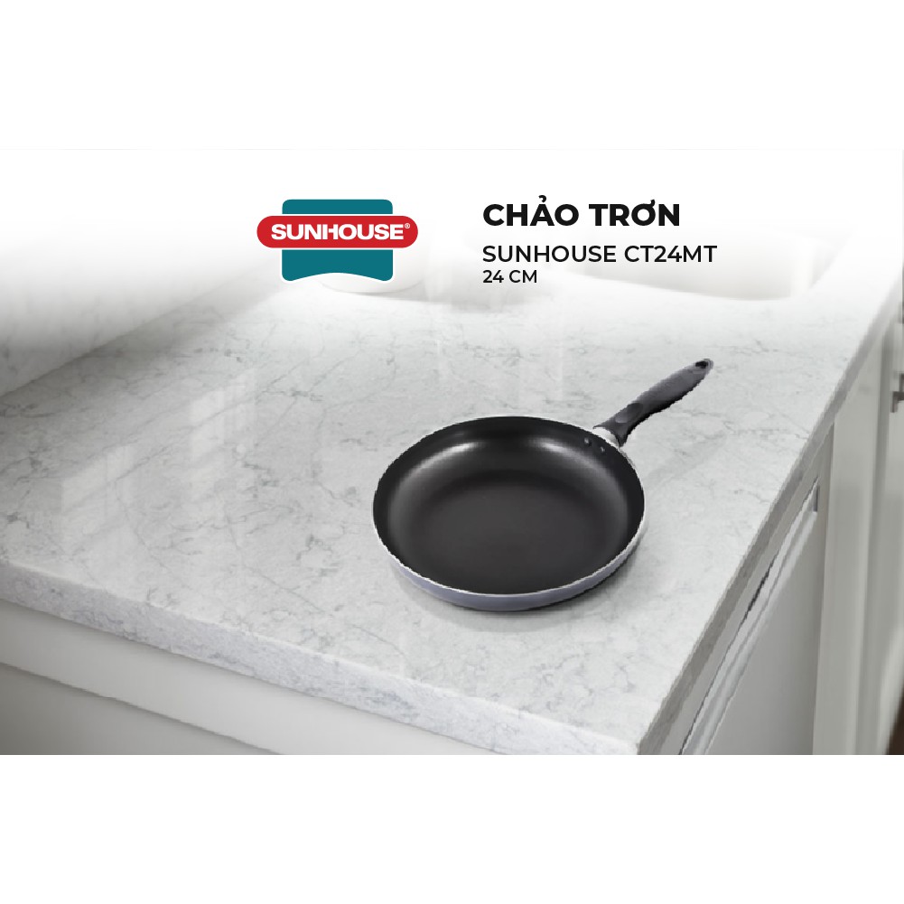 Chảo trơn Sunhouse CT26MT 26cm (đen)