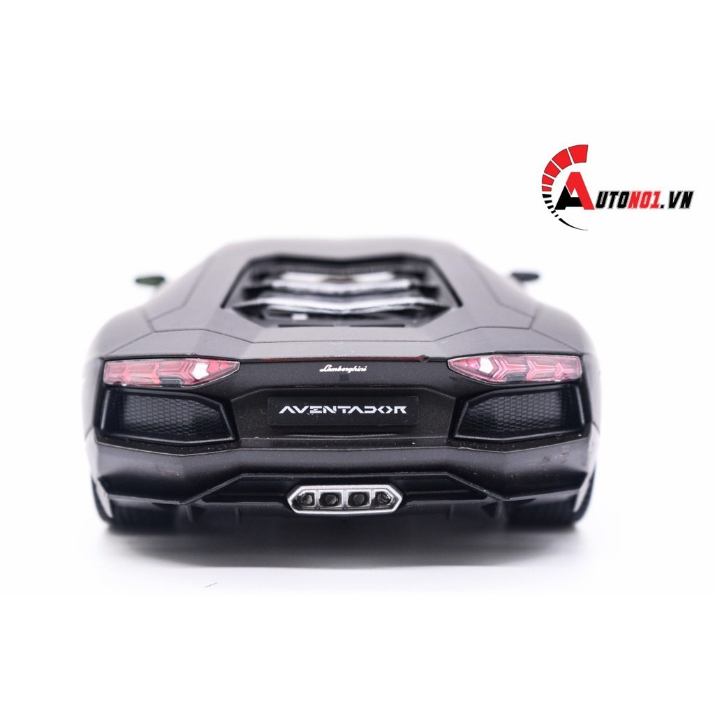 MÔ HÌNH XE LAMBORGHINI AVENTADOR LP700-4 MATTBLACK 1:24 WELLY 4653