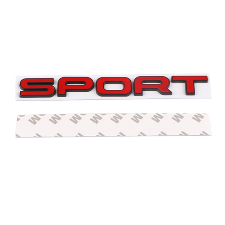 Decal Tem Chữ SPORT 3D INOX Cao Cấp Dán Trang Trí Ô Tô G100707