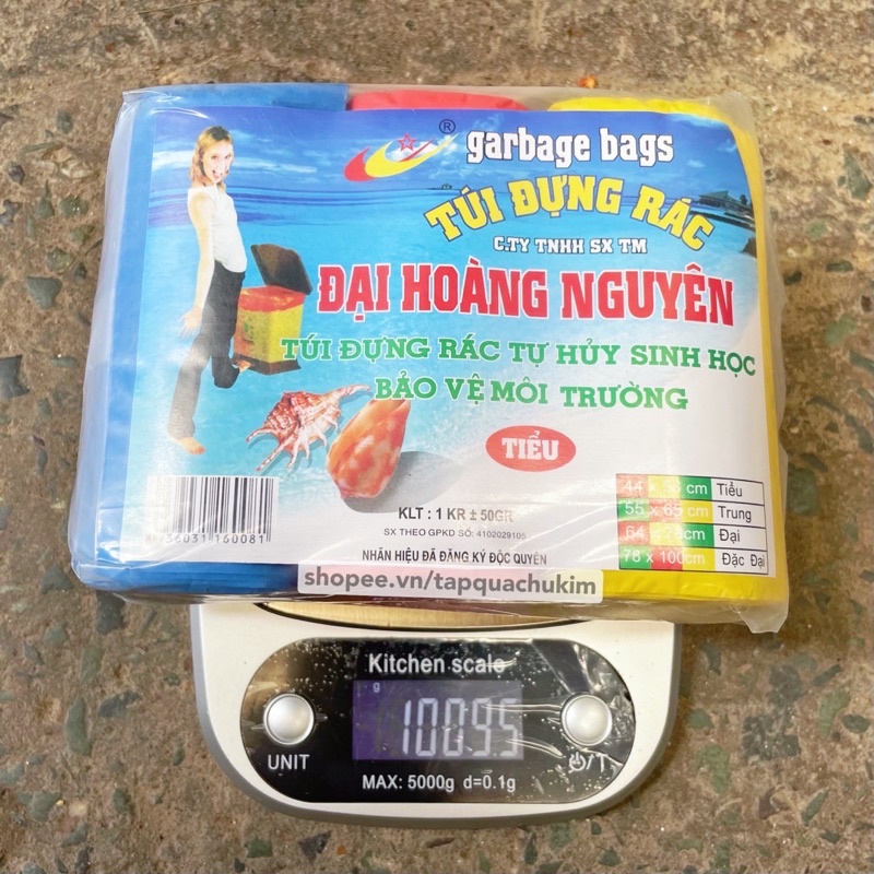 Bao rác màu ĐẠI HOÀNG NGUYÊN loại tốt 1kg size Nhỏ / Trung / Lớn - tapquachukim