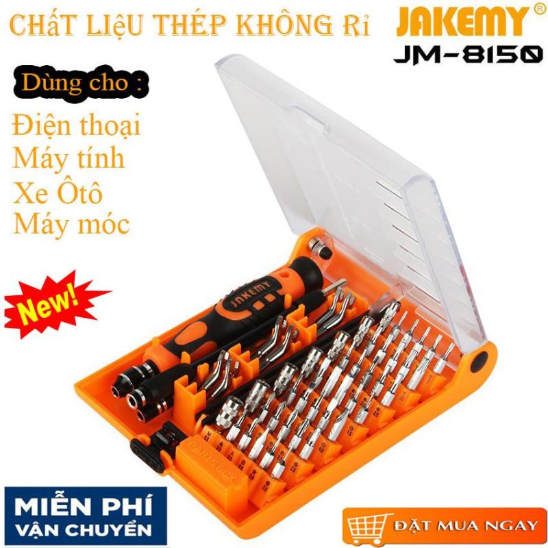Bộ tô vít đa năng nhật bản, Bộ tua vít đa năng 52in1 Jakemy JM-8150, nhỏ gọn tiện ích với người sử dụng
