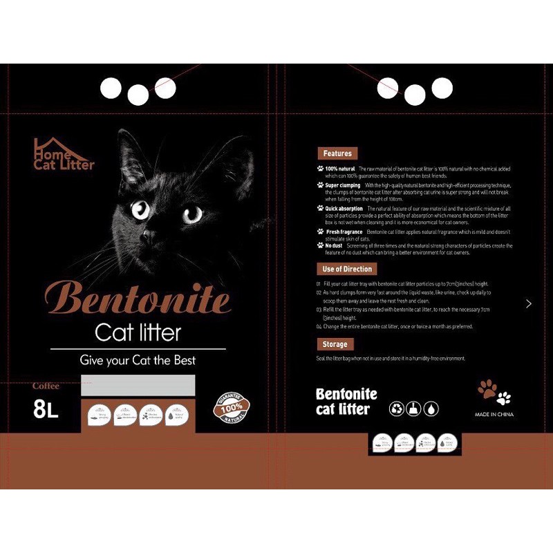 Cát Vệ Sinh Khử Mùi Cho Mèo 8L Bentonite
