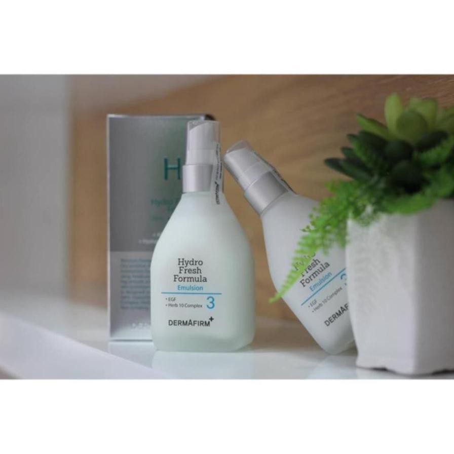 Sữa dưỡng ẩm da mặt Dermafirm Hàn Quốc dùng cho mọi loại da  HF Hydro Fresh Fomula Emulsion chính hãng