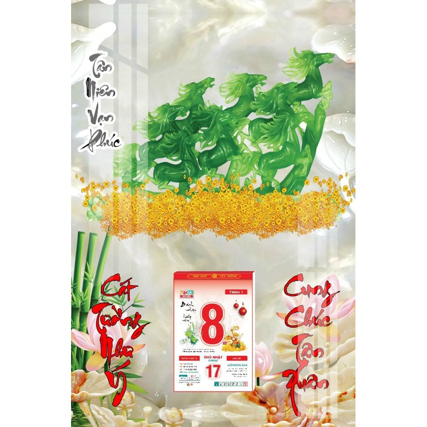 LỊCH TẾT 2024  - LỊCH GỖ TREO TƯỜNG 2024 LAMINATE  CAO CẤP