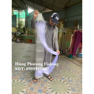 Lưới cá hùng phương- lưới thái sịn 3 màn dài 100m cước 0,20mm