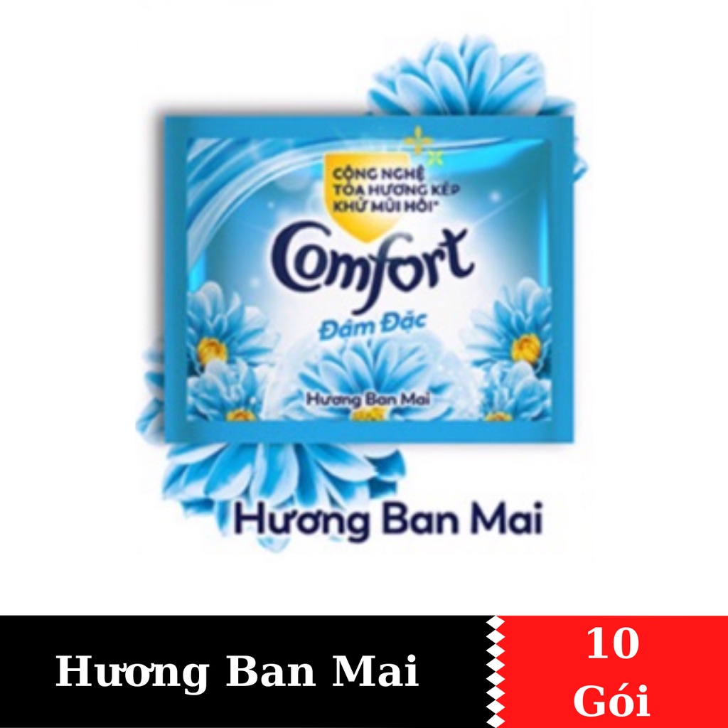 Dây Nước xả vải Comfort cho 1 Lần Xả 200ml x 10 Gói