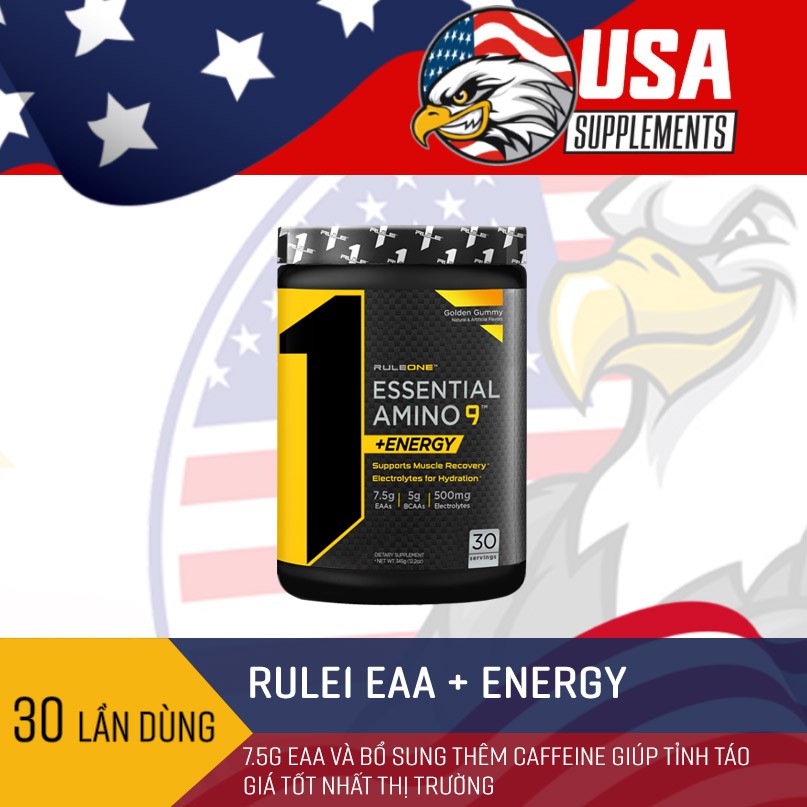 Ruleone R1 Eaa Energy - phục hồi và phát triển cơ bắp Rule1 chính hãng, 30 lần dùng