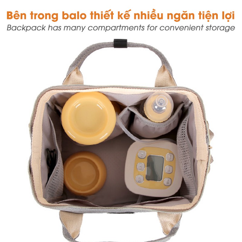 Balo bỉm sữa mini UOE, thiết kế nhỏ gọn cho mẹ và bé