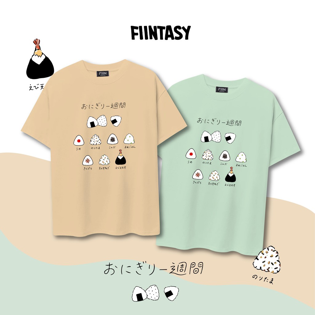 Áo Thun Tay lỡ Sushi JAP Form Rộng - PHÔNG BASIC BY FIIN