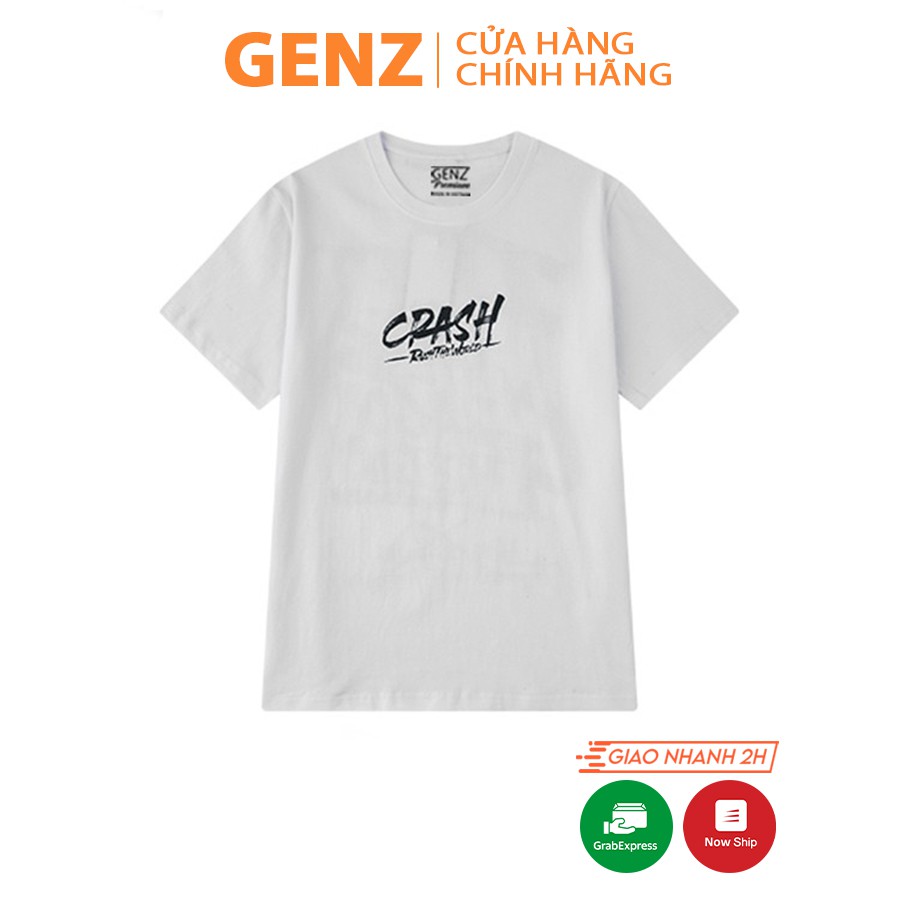 [Mã FASHIONMALLT4 giảm 15% đơn 150K] Áo thun tay lỡ GENZ dáng Unisex form rộng phong cách Ulzzang Frist The GRagon - Z86 | WebRaoVat - webraovat.net.vn