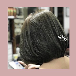 [RÊU ĐEN] Thuốc nhuộm tóc màu Rêu Đen tặng kèm găng tay ni lông, mũ trùm tóc tiện lợi