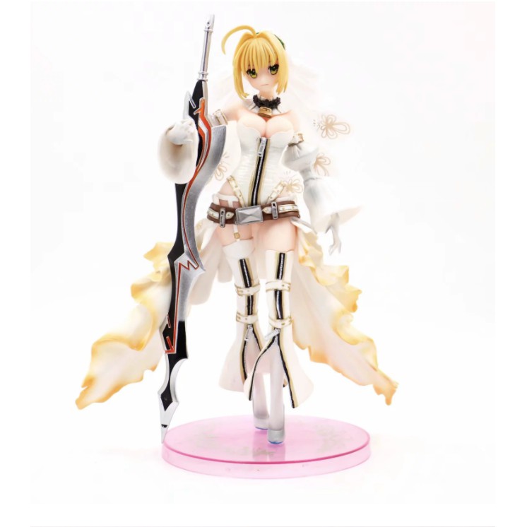 Mô hình Figure Nữ Fate / Grand Order váy cưới Hanayome SABER2 25cm