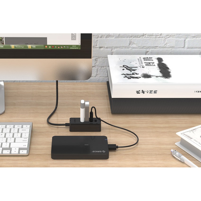 Bộ chia USB HUB 4 cổng USB 2.0 Orico W5P-U2