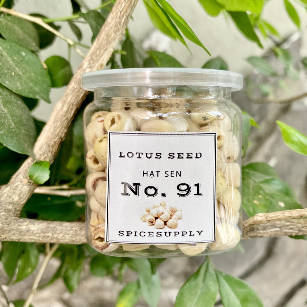 Lotus Seed - Hạt sen trắng SPICESUPPLY Việt Nam nguyên hạt hũ 90g