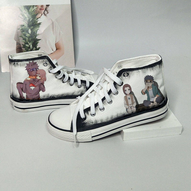 Naruto Canvas Anime thoáng khí cộng với kích thước giày nam tăng chiều cao | BigBuy360 - bigbuy360.vn