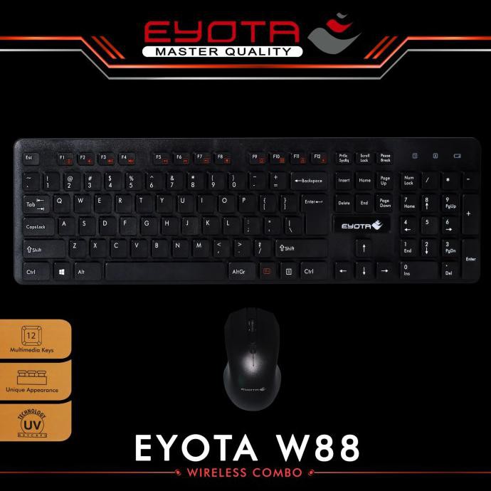 Combo Bàn Phím Và Chuột Không Dây Eyota W88 | BigBuy360 - bigbuy360.vn