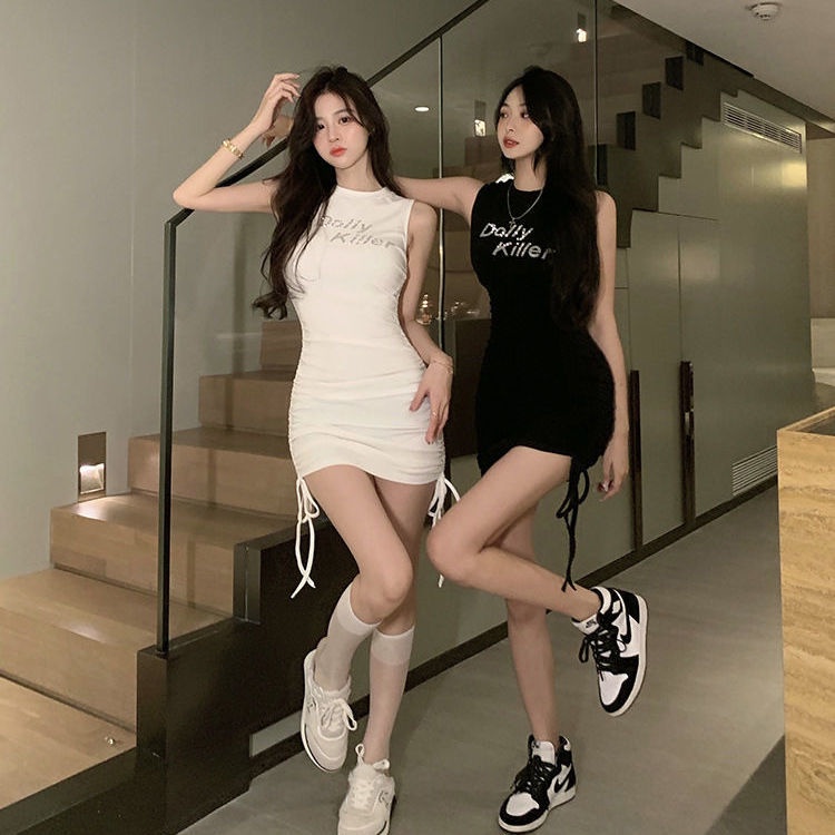 COZOK Đầm Sát Nách Ôm Dáng Quyến Rũ Hợp Thời Trang