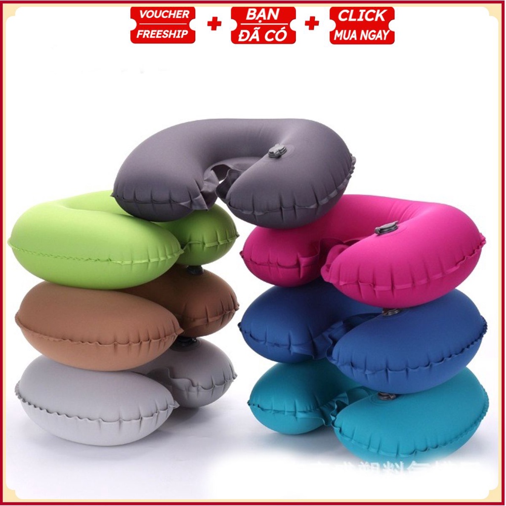 Gối Hơi Cao Cấp Mềm Mại Kiểu 1 (Màu Sắc Ngẫu Nhiên)
