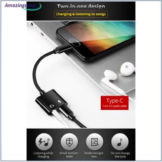 USB Type C Audio Adapter Type-C to 3.5mm Jack Earphone Audio Converter Cable