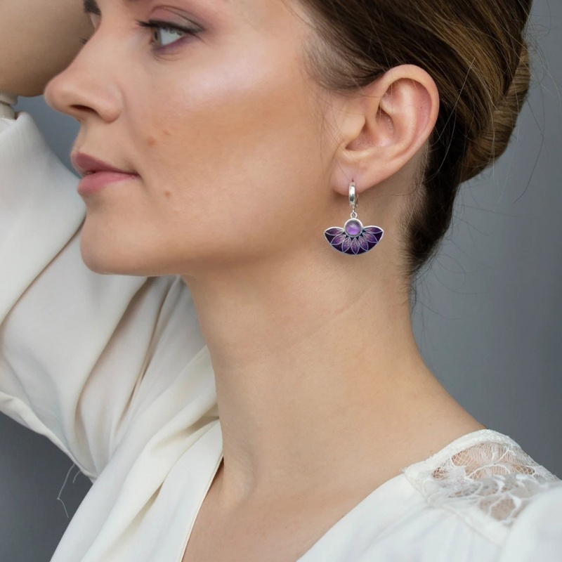 Đôi Khuyên Tai Dài Hình Hoa Thời Trang Cho Nữ