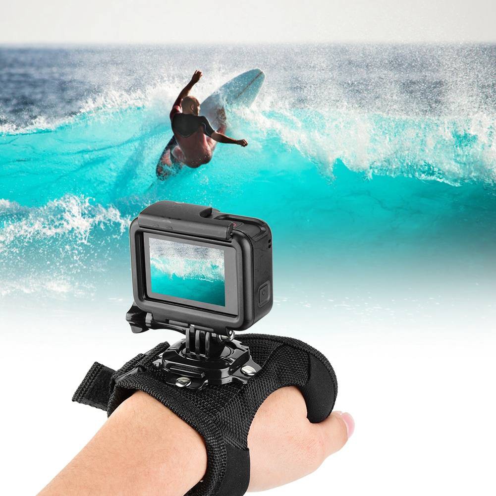 Dây Đeo Tay Gắn Máy Ảnh Gopro Xoay 360 Độ