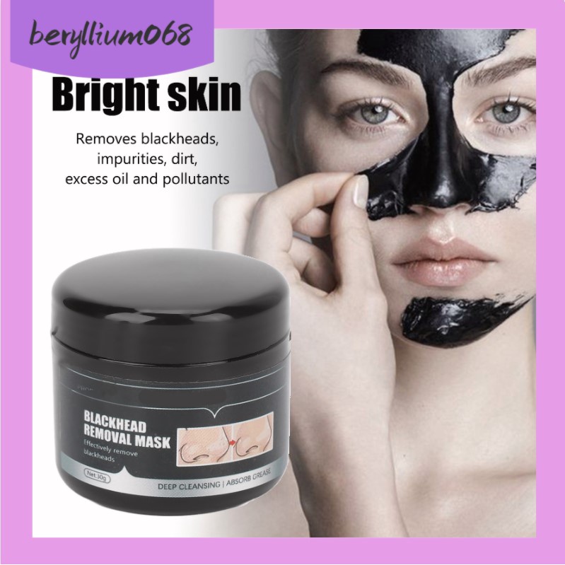 🧁 Mặt nạ loại bỏ mụn đầu đen dạng lột chiết xuất than tre làm sạch sâu 1.1 oz